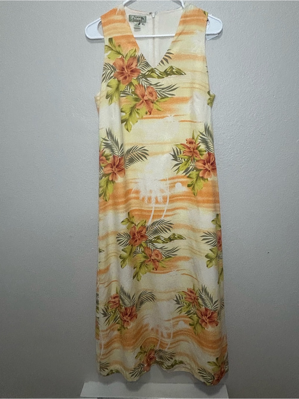 Tommy Bahama 100% Silk Tropical Floral Maxi Dress Size 10 Hawaiian Resort